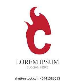Letra C Logo Icon Diseño vectorial, diseño de logotipo simple elegante creativo Ilustración vectorial