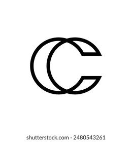 Letter C logo icon vector