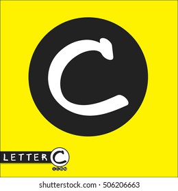 Letter C logo icon - vector illustration design