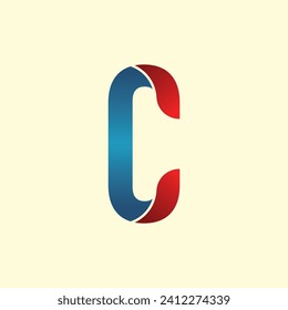 letter C logo ideas vector design illusration. Suitable for logo, brand intial,etc. Eps 10