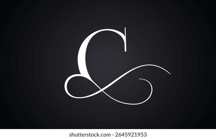 Letter c logo with infinity combination. Modern trendy initial luxury c letter logo design. Royal premium letter c logo design vector template.