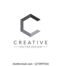 Letter C Logo. Initial Letter Design Vector Luxury Colors