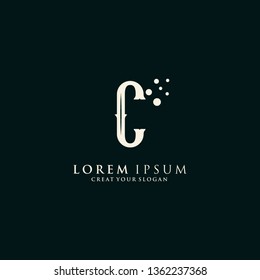 Letter C Logo. Initial Letter Design Vector Luxury Colors