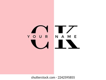 letter C, logo K, suitable for the company's initial symbol.