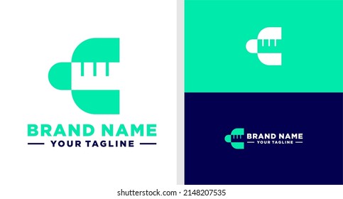SCHREIBEN C LOGO LABOR NEGATIVE SPACE EDITABLE