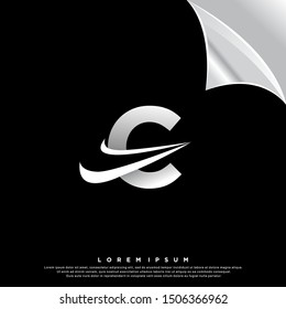 letter C logo. modern design. vector icon illustration
