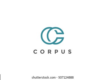 Letter C Logo Monogram design vector template Linear style.
Corporate Business Luxury Fashion Logotype concept symbol.