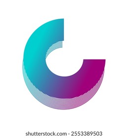 Letter c logo on white background
