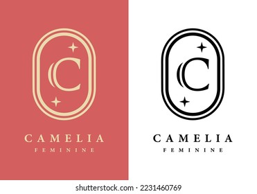 Letter C logo, perfect for salons, spas, and others.