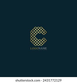 Letter c logo premium luxury