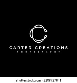 letter C logo , simple and clean