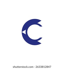 Letra C Logo Diseño simple