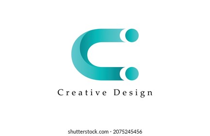 Letter C logo slogan icon design template elements