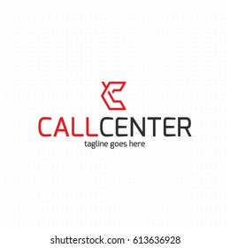 Letter C logo template. Corporate branding identity. Vector logotype 
