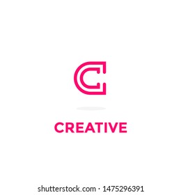 letter c logo template, creative, abstract, generic, corporate, business, company