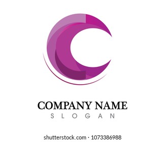Letter C Logo Template Design Vector