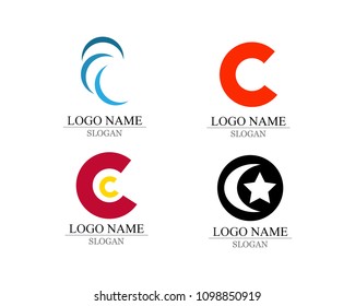 Letter C Logo Template Design Vector