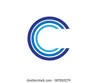 Letter C Logo Template Design Vector Stock Vector (Royalty Free ...