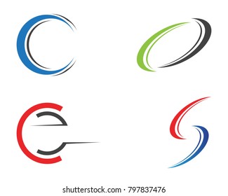 Letter C Logo Template Design Vector
