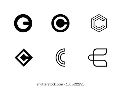Similar Images Stock Photos Vectors Of Scalable Vector Set Of 10 Icons With Hidden Connected Letters C D E F H J G L N O P Q V Isolated Logos