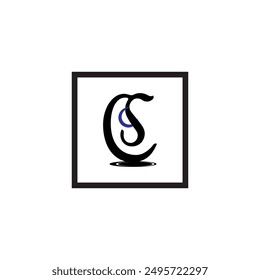 letter c logo that is unique and simple
