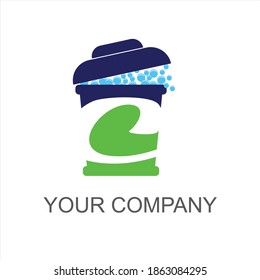 The Letter C logo Trash Cleaner Bin
