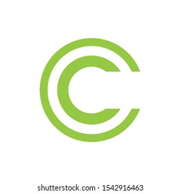 Letter C logo. Vector alphabet c icon. Stock illustration.