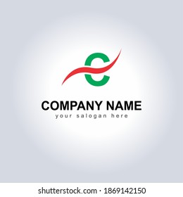 Letter C Logo Vector Design Illustration für Ihre Business Identity Vorlage. Creative Company Name mit Logo-Logo. Unique Letter C Logo Symbol für Monogramm. Schöne Firmenlogo-Idee.