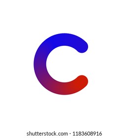 Letter C logo. Vector illustration