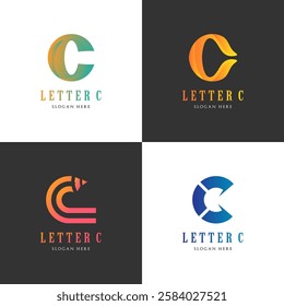 Letter C Logo Vector Stock Illustration