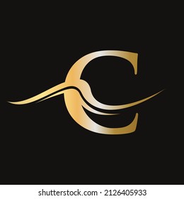 Letter C Logo Vector Template. C Logotype Icon. Luxury,  Simple, Minimal and Elegant C Logo Design