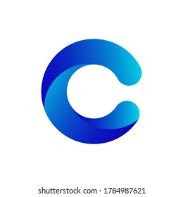Letter C logo.C letter logo design. C letter gradient logo