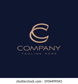 letter C logotype creative logo concept vector with minimalist
