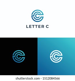 Letter C logotype vector template