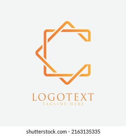 Letter C Luxury Logo Design Icon Vector Image