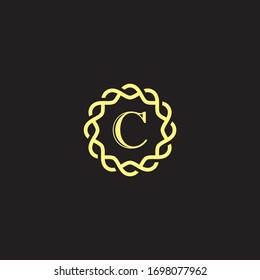 Buchstabe c Vektorillustration-Vorlage für luxuriöse Logos