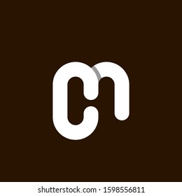 letter C M logo design vector template sign icon