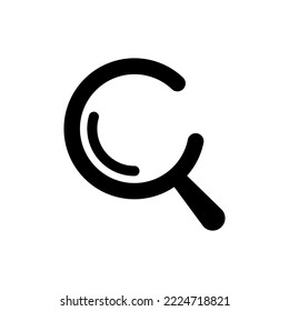 letter c for magnifying glass logo symbol icon vector graphic design