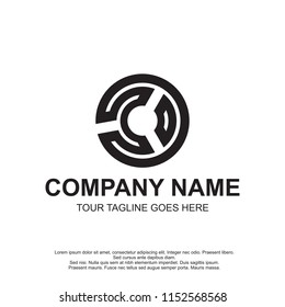letter c maze logo