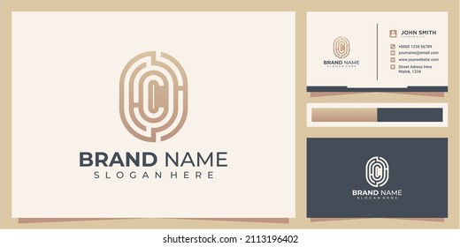Letter C maze logo design concept. maze letter C logo design icon
