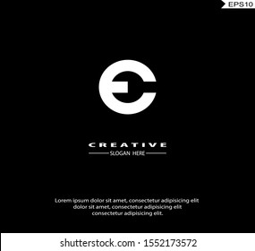 Letter C mechanic Logo icon monogram design. Vector graphic design template element. black background.