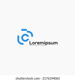 letter C media logo design