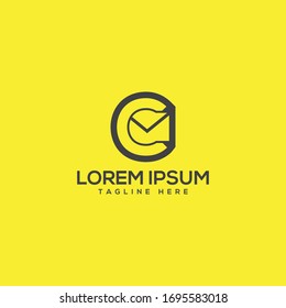 Elementos de plantilla de diseño del logotipo del cuadro de mensaje C.