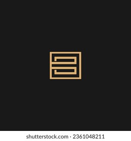 Fondo del conjunto de iconos del diseño del logotipo mínimo de la letra C
