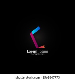 "letter C". Minimalist logo design.
Simple,digital and modern logo with smooth gradient effect.