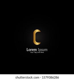 "letter C". Minimalist, simple,digital and modern logo design.