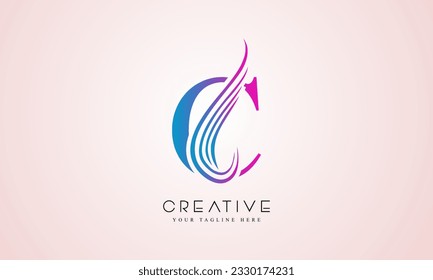 Letter C Modern Shape Logo Design Template Element