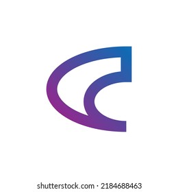 letter C modern vector logo design