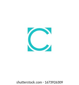 Letter C monogram logo design vector