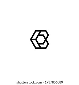 Letter C monogram logo design vector